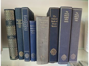 Group Of 8 Clothbound Oxford Books Including The Oxford Book Of English Ghost Stories