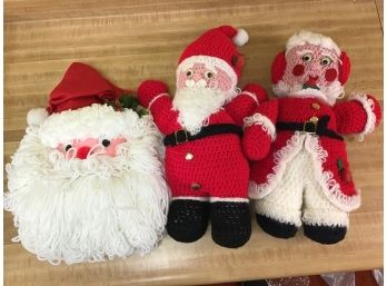 Three Crochet Christmas Decorations