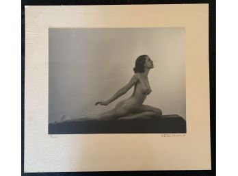 A.B. De La Vergne 1935' 'Pose' Photograph Signed Edition