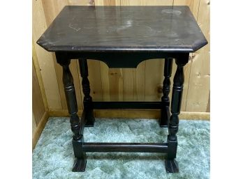 Solid Mahogany Antique Side Table