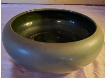 Antique Beautiful Denver White Pottery 1909 Green Grey Bowl