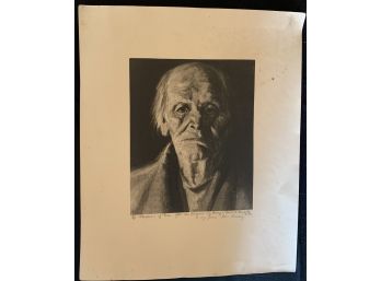 Old Man Print Taos After The Original By Henry Balink