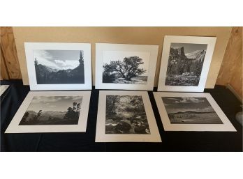(6) Ken Stovall Mountain Estes Park Black And White Photography Two Signed 1962 & 1963