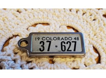 Colorado 1948 Miniature License Plate Disabled Veterans