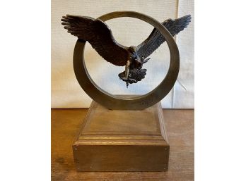 Shoop 1984 Metal Eagle On Wooden Base #660/1500