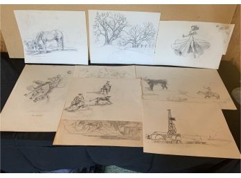 (9) Jack Stirling Sketches From His Portfolio (1) Peggi