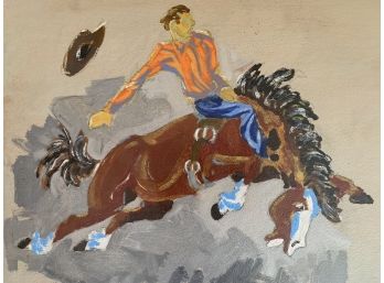 Unsigned Jack Sterling Oil Painting Horse