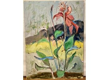 Dave Stirling Doubled Sided Still Life & Flower Painting Out Of Frame