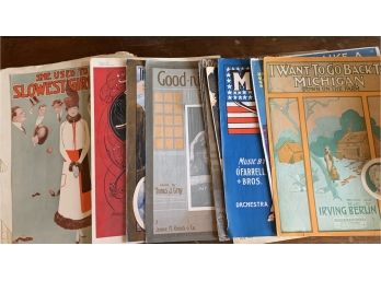 Full Box Of Antique Sheet Music And Books Bowery Buck