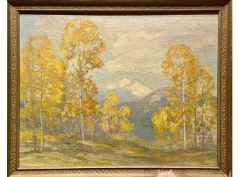 Dave Stirling 'fall Colors' Landscape Oil Painting