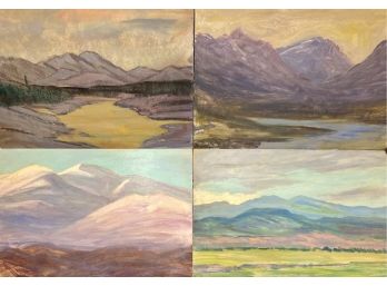 4 Larger Dave Stirling Mountain Landscapes Out Of Frame