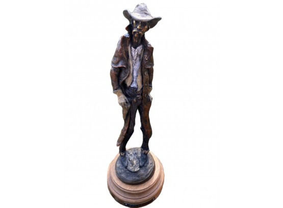 Gilbert 'Gib' Singleton (1935-2014) Bronze Sculpture Entitled 'The Lawman From Winslow' Signed & Numbered 4/25