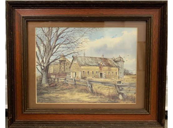 Autumn Lithograph By Gene Galasso (Am. 20th Cent.)
