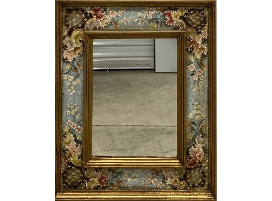 Stunning Hand Painted Floral Mirror