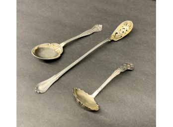 Lot Of 3 Sterling Silver Spoons