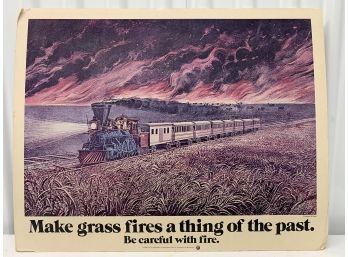Make Fires A Thing Of The Past- Department Of Agriculture Vintage Poster