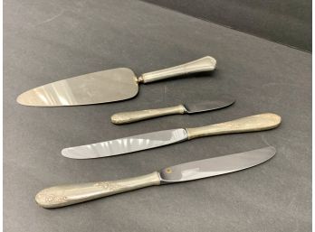 Lot Of 4 Sterling-Stainless Knives