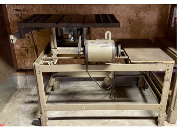 Craftsmen Table Saw Mounted On Stand With Motor
