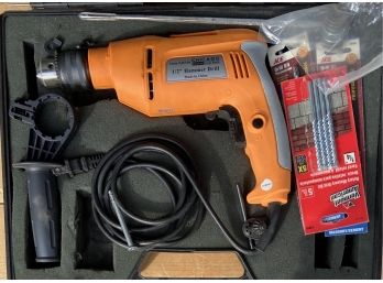 Chicago Electric 1/2' Hammer Drill With Hard Case, Accessories, & Extra Bits Mo. 45338