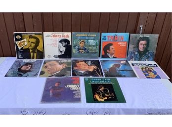(12) Johnny Cash Albums Including Johnny Cash Sings The Songs That Made Him Famous, Here's Johnny Cash