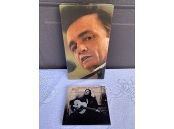 2 Box Lots Of Johnny Cash CD's Including Folsom Prison & Personal File