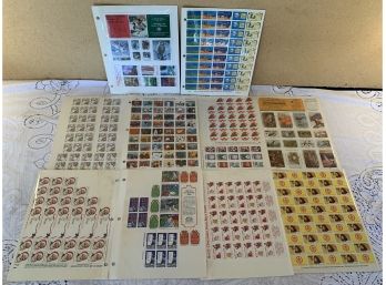 11 Sheets Of Vintage Stamps Including Santa 1983, Christmas 1982, National Wildlife Federation