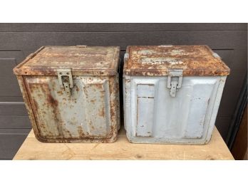 2 Large Mk2 Vintage Ammo Boxes