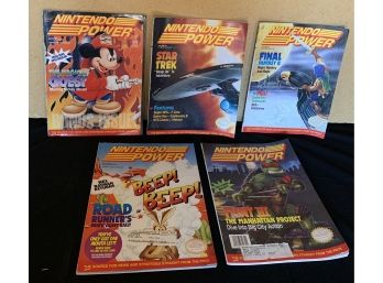 5 Vintage Nintendo Power Magazines Volumes 43, 33, 29, 30, 44