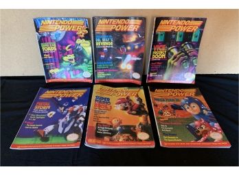 6  Nintendo Power Magazines Battle Toads Volumes 20, 22, 24, 25, 27, March/April 90