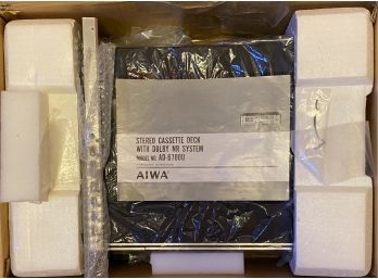Aiwa Stereo Cassette Deck With Dolby NR System AD-6700V With Original Box