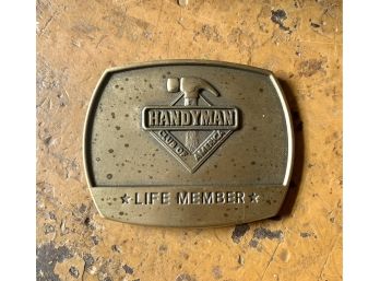 Handyman Club Of America Belt Buckle Life Member