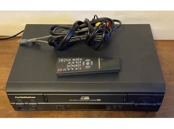 Curtismathes 400x Rewind CMV42002 VHS Player With Remote & RCA Cables