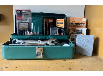 Vintage Victor Tackle/tool Box With Assorted Tools