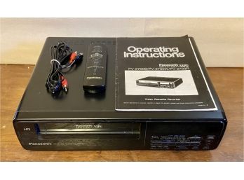 Panasonic Omnivision VHS PV-2700B With Remote, Cables, & Owners Manual