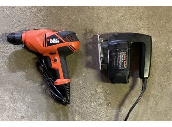 Black & Decker 3/8' Corded Drill With Type-5 Jigsaw