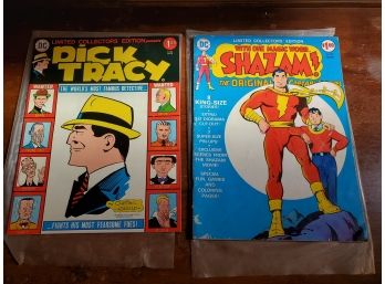 (2) Vintage Dick Tracy Comic Books 1974 Shazam, 1975 Dick Tracy