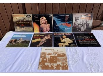 (9) Assorted Soundtrack Albums The Incredible Talking Machine And Trial Of Socrates By Plato