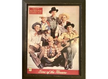 Sons Of The Pioneers By Albert Fisher Lithograph Framed Print