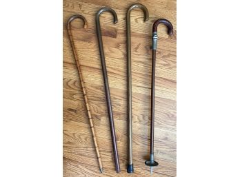 4 Wooden Canes