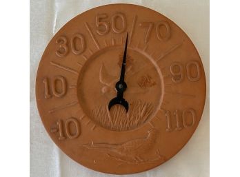 Clay Pottery Outdoor Temperature Gage