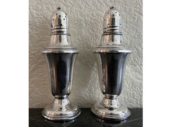 Sterling Weighted Garden Silversmith's Salt 7 Pepper Shakers #41369