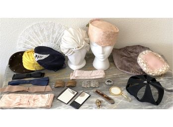 Large Lot Of Vintage Hats And Accessories