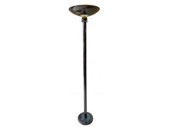 Tall Torchiere Style Standing Lamp With Dimming Component