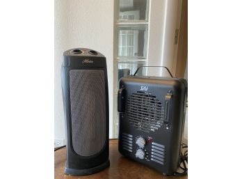 Pair Of Two Home Space Heaters By Hunter & SAI