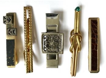 Beautiful Collection Of Vintage Money Clips- 5 Total!