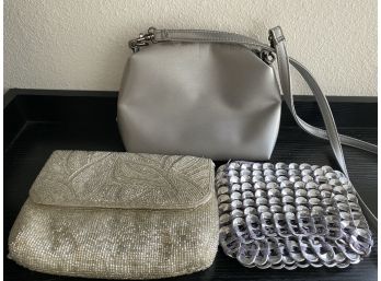 Great Collection Of Three Ladies Silver Purses