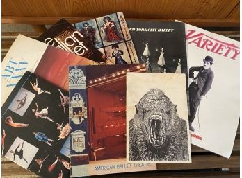 Collection Of Vintage Art,  Ballet, And Variety Magazines & Programs