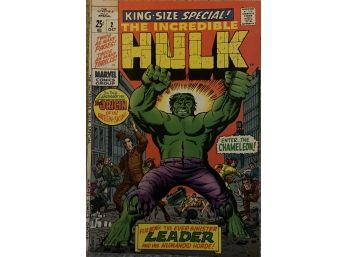 Marvel Comics 'the Incredible Hulk' King Size Special #2 1969