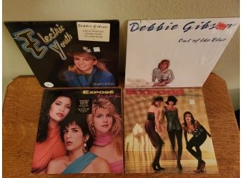 (4) Albums Two Expose, Exposure & What You Don't Know & Two Debbie Gibson Electric Youth, Out Of The Blue