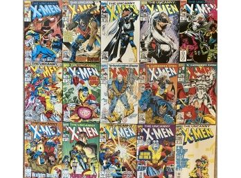 (15) Marvel 'the Uncanny X-men' Comic Books #287-303 (#297 & #300 Not Included)